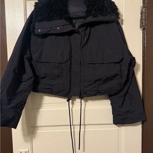 & Other Stories Black Quilted Jacket